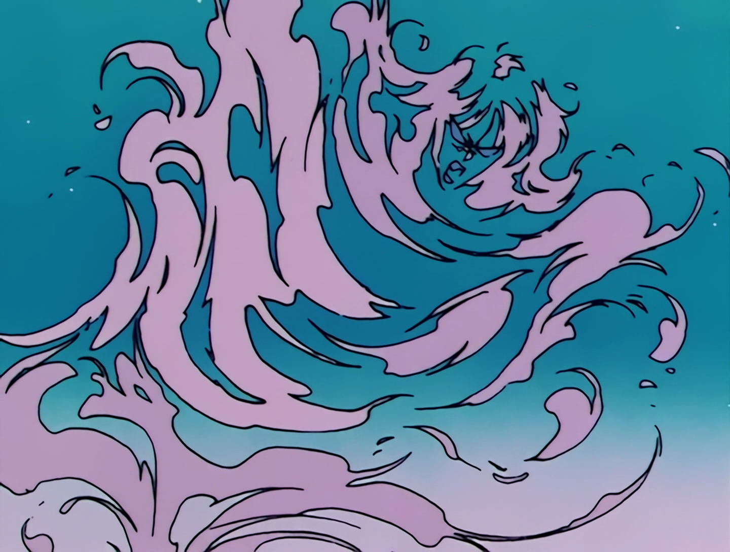 The Pension Adams Ghost from Sailor Moon episode 20, a spectral entity vaguely resembling a woman.